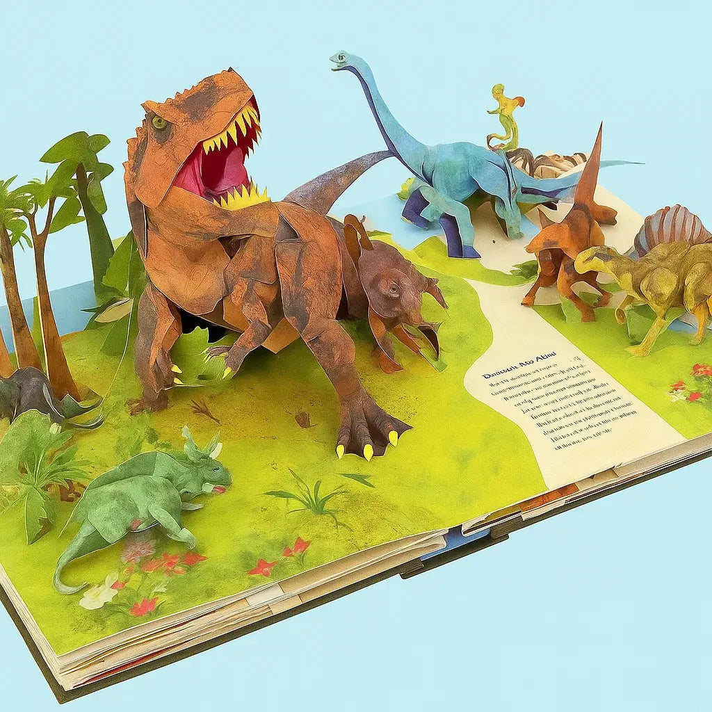 Livre Pop Up Dinosaure 3D Pour Une Découverte Immersive De L’Univers Préhistorique Pop up book Electro Paris