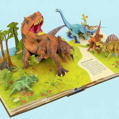 Livre Pop Up Dinosaure 3D Pour Une Découverte Immersive De L’Univers Préhistorique Pop up book Electro Paris
