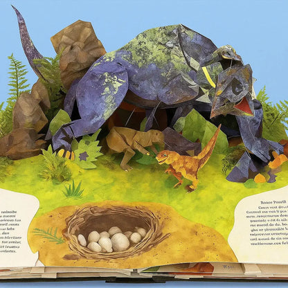 Livre Pop Up Dinosaure 3D Pour Une Découverte Immersive De L’Univers Préhistorique Pop up book Electro Paris
