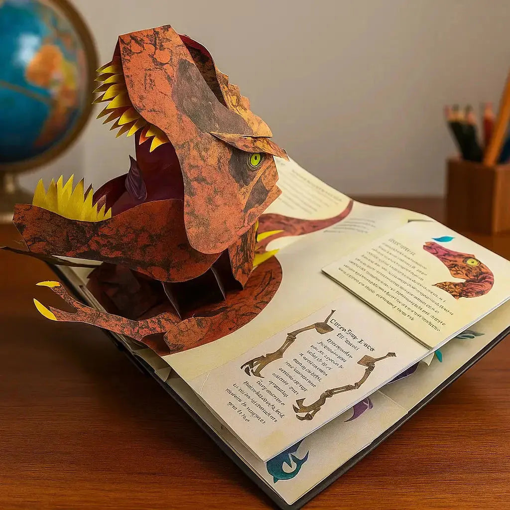 Livre Pop Up Dinosaure 3D Pour Une Découverte Immersive De L’Univers Préhistorique Pop up book Electro Paris