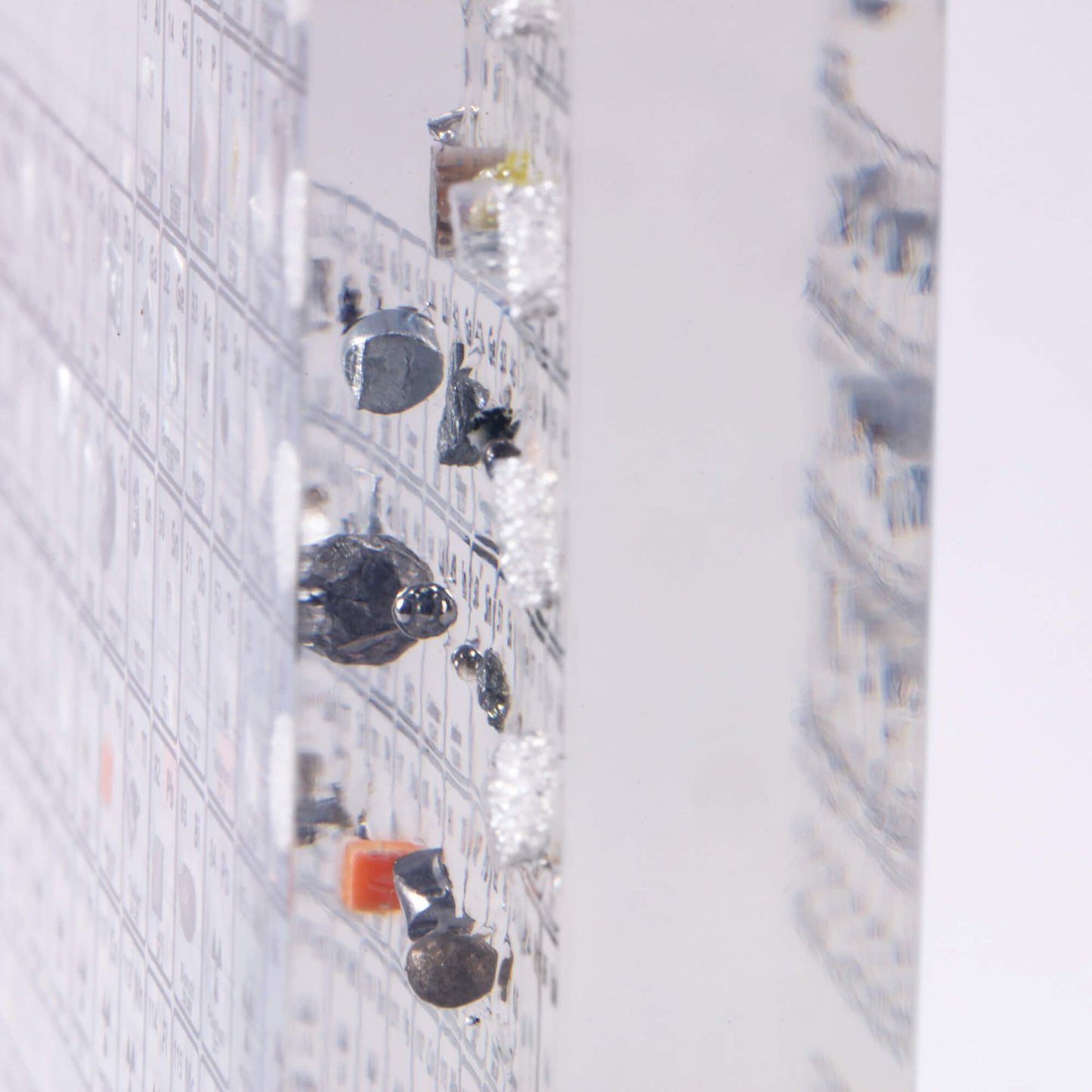 Tableau Périodique En Acrylique Avec Éléments Réels – Pièce De Collection Éducative Et Décorative Periodic table Electro Paris