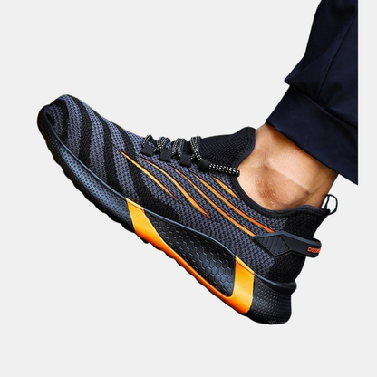 Chaussures de Sécurité Femme Antidérapantes avec Embout en Acier et Semelle EVA Chaussures de sécurité Electro Paris Orange 36