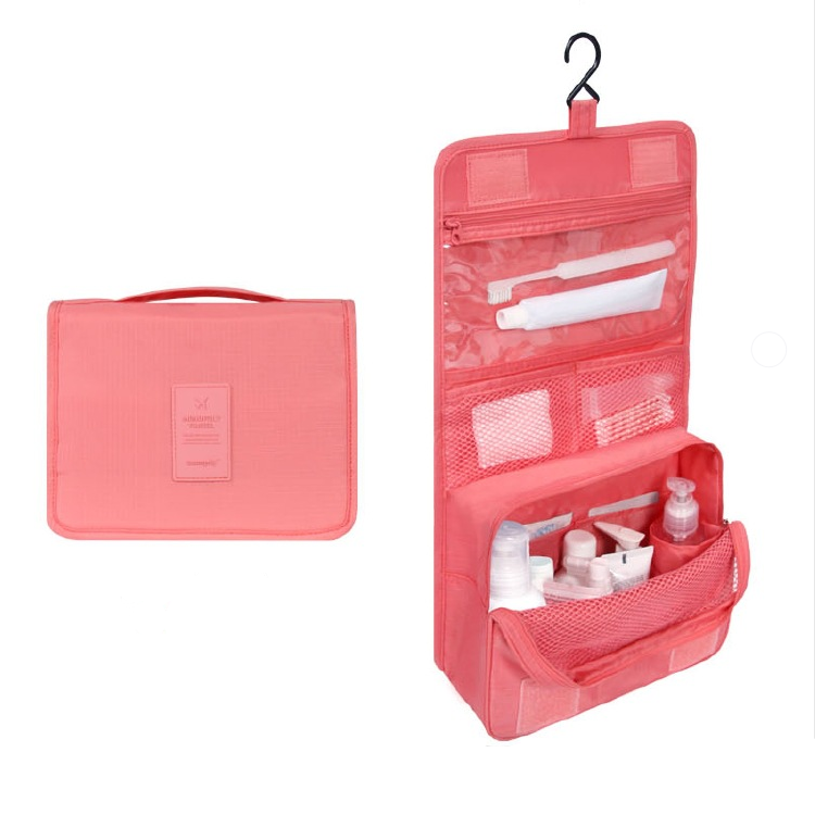 Sac De Voyage Élégant Et Pratique Pour Organisation Facile Des Toilettes Et Cosmétiques Cosmetic & Toiletry Bags Electro Paris Rouge pastèque