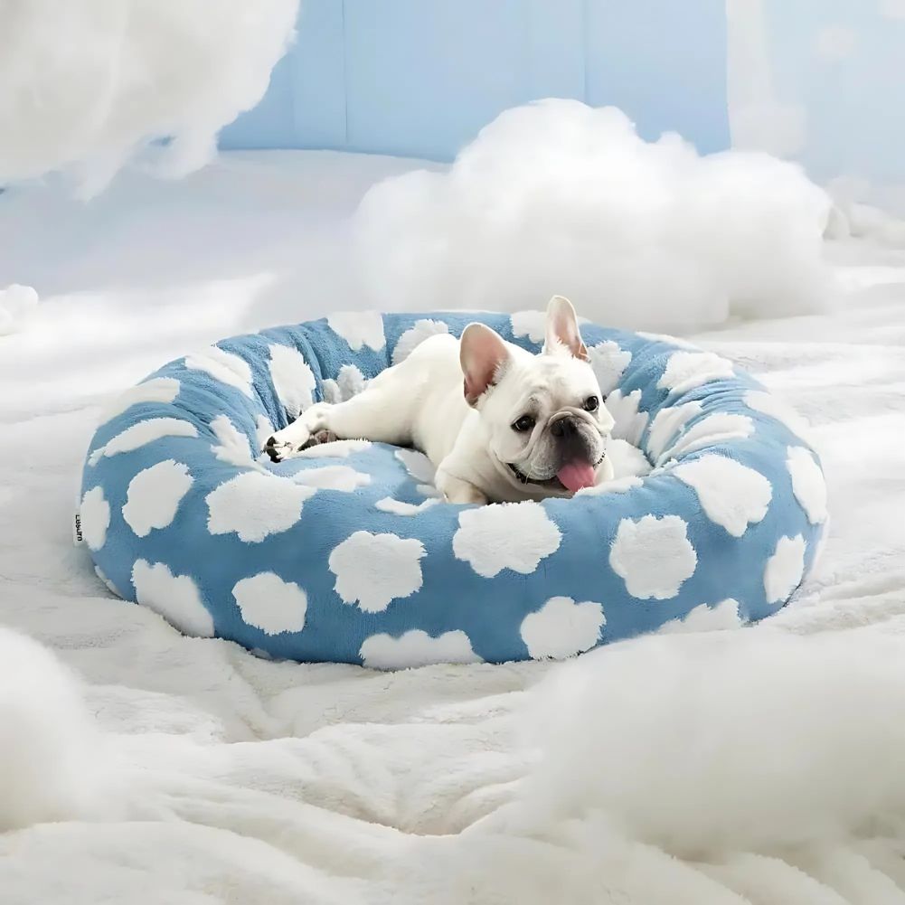 Quality Round Donut Dog Bed – Lit Rond Douillet Pour Chiens Et Chats Pour Détente Ultime Et Confort Apaisant Quality Round Donut Dog Bed Electro Paris