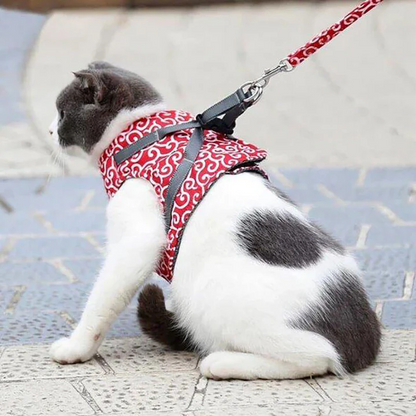 Harnais Pour Chat Anti-Fuite Avec Laisse Assortie Pour Balades Sécurisées Et Confort Optimal Pet harness Electro Paris