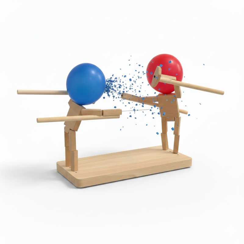 Jeu De Duel En Bambou Pour Animations Ludiques Et Sessions Actives À La Maison Duel wood toy Electro Paris