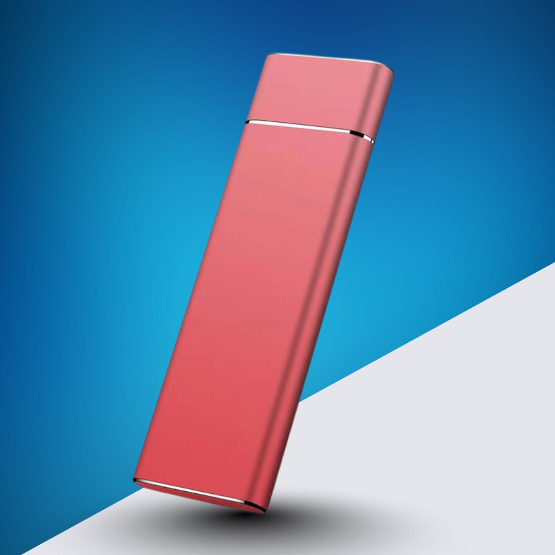 SSD Externe Ultra-Rapide 8 To Pour Stockage Sécurisé Et Transferts Instantanés Hard drive Electro Paris Rouge