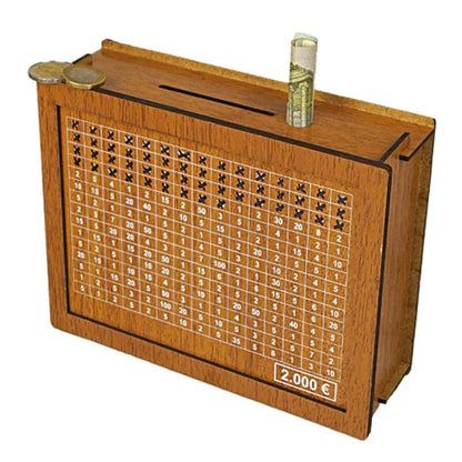 Tirelire en Bois Classique – Solution de Caisse d’Épargne Sécurisée et Décorative DIY Electro Paris 2000€