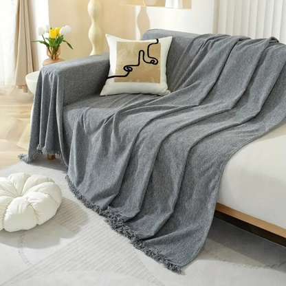 Housse De Canapé Moderne Et Antipoussière Avec Finition Brossée Pour Salon Confortable Et Protégé Sofa Cover Electro Paris