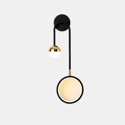 Applique Murale Moderne en Fer Forgé et Aluminium – Éclairage LED Élégant pour Salon ou Chambre Éclairage mural Electro Paris Noir Droite Blanc Doux