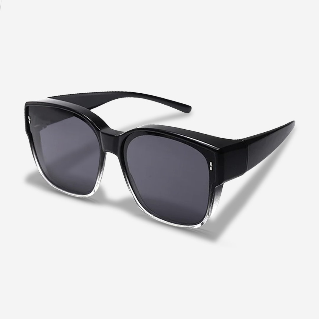 Lunettes De Soleil À Clip Magnétique Haute Qualité Pour Brillants Avec Protection UV400 Et Vision Claire Sunglasses Electro Paris Sleek / Half-zwart