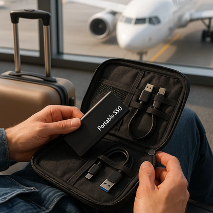 Disque De Stockage Externe Ultra-Fin 4 To Avec Connexion Usb-C Pour Travail Et Déplacements Hard Drives Electro Paris