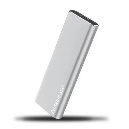 Disque De Stockage Externe Ultra-Fin 4 To Avec Connexion Usb-C Pour Travail Et Déplacements Hard Drives Electro Paris Argent