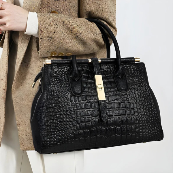Sac Mode Grand Format Effet Alligator Electro Paris