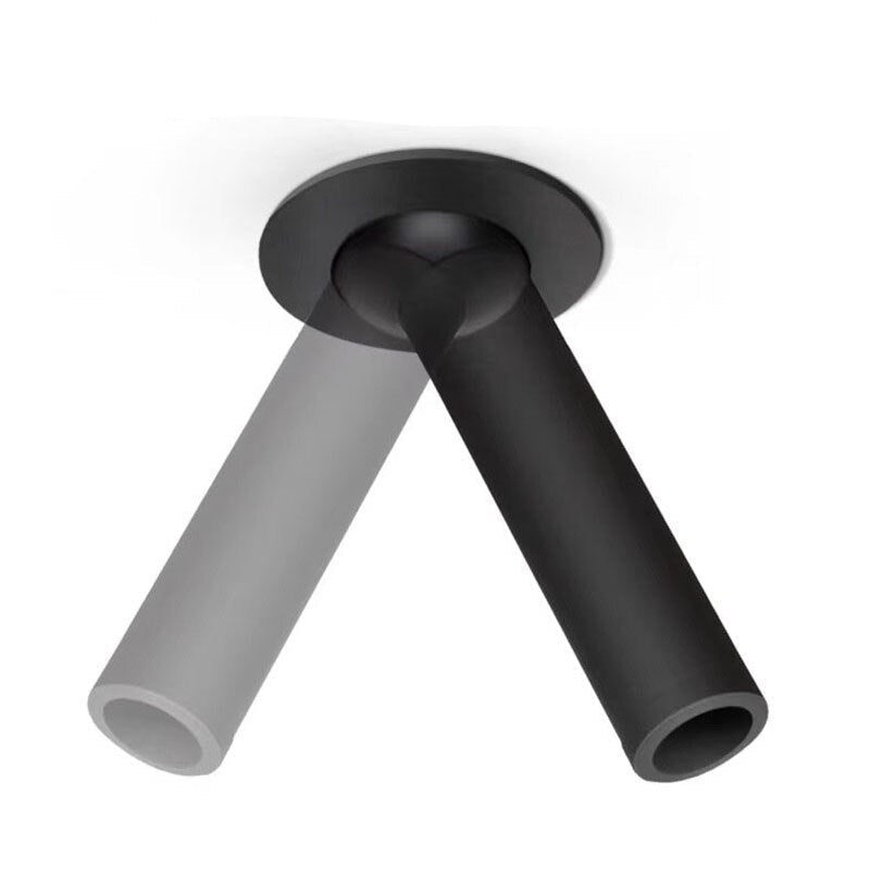 Plafonnier Spot LED Cylindrique Long En Aluminium Pour Intérieurs Modernes Et Éclairage Focalisé Flood & Spot Lights Electro Paris