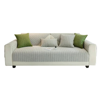 Housse de Canapé en Chenille Douce – Motif Chevron pour une Protection Élégante du Mobilier Sofa Cover Electro Paris