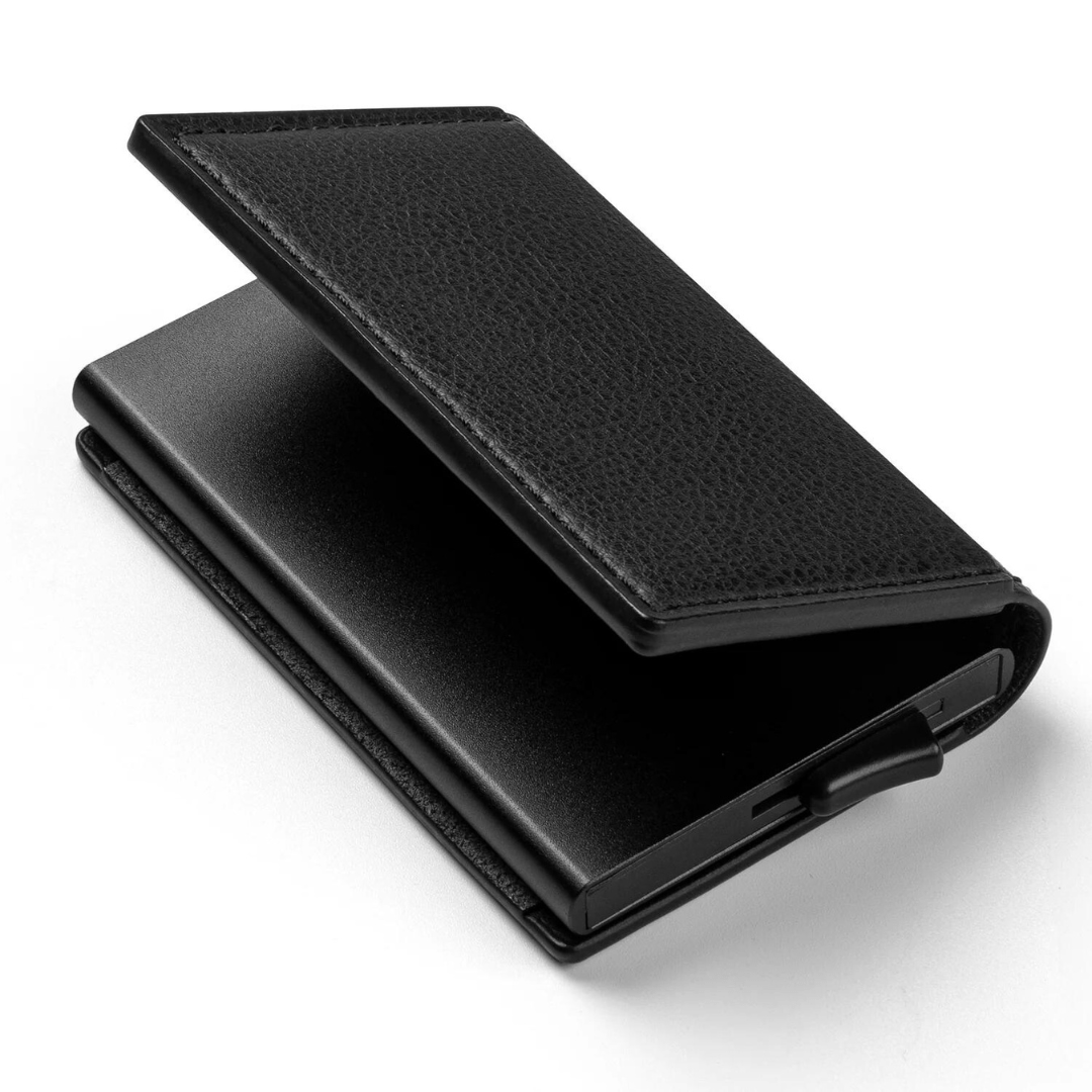 Swallet Portefeuille En Cuir Premium RFID Avec Mécanisme À Bouton Et Grande Capacité Black Friday Deal Wallet Electro Paris