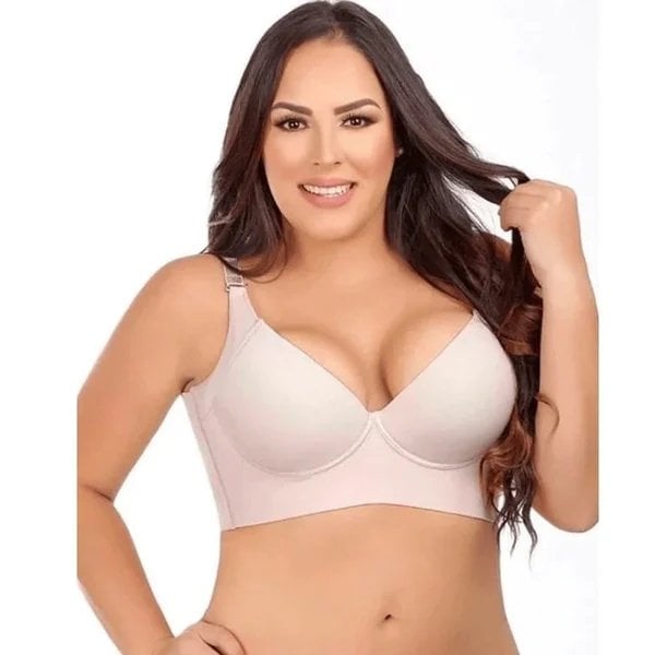 Soutien-Gorge Fashion Deep Cup Sculptant Avec Maintien Optimal, Effet Push-Up Et Amélioration De La Posture Bras Electro Paris Beige 34 B