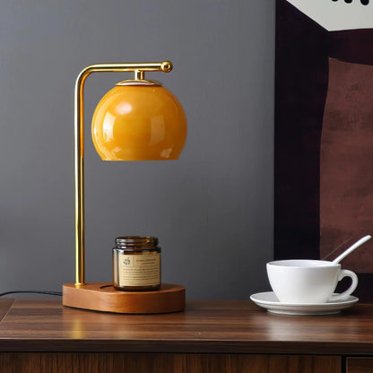 Lampe Chauffe-Bougie – Éclairage D’Ambiance Élégant Pour Une Atmosphère Chaleureuse Table Lamp Electro Paris Orange