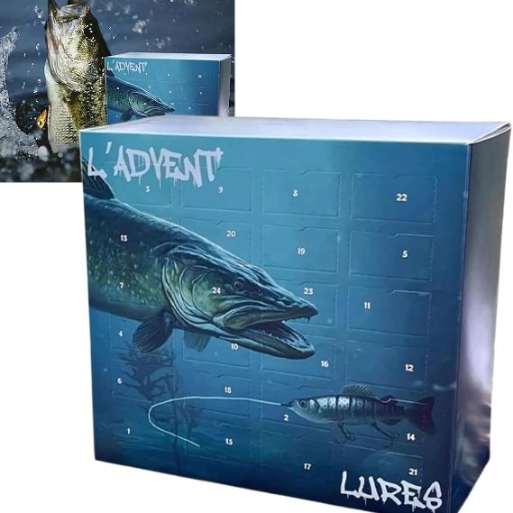 Calendrier De L’Avent – Coffret De Pêche De Noël 2025 Pour Amateurs De Pêche Christmas Fishing Blind Box Electro Paris