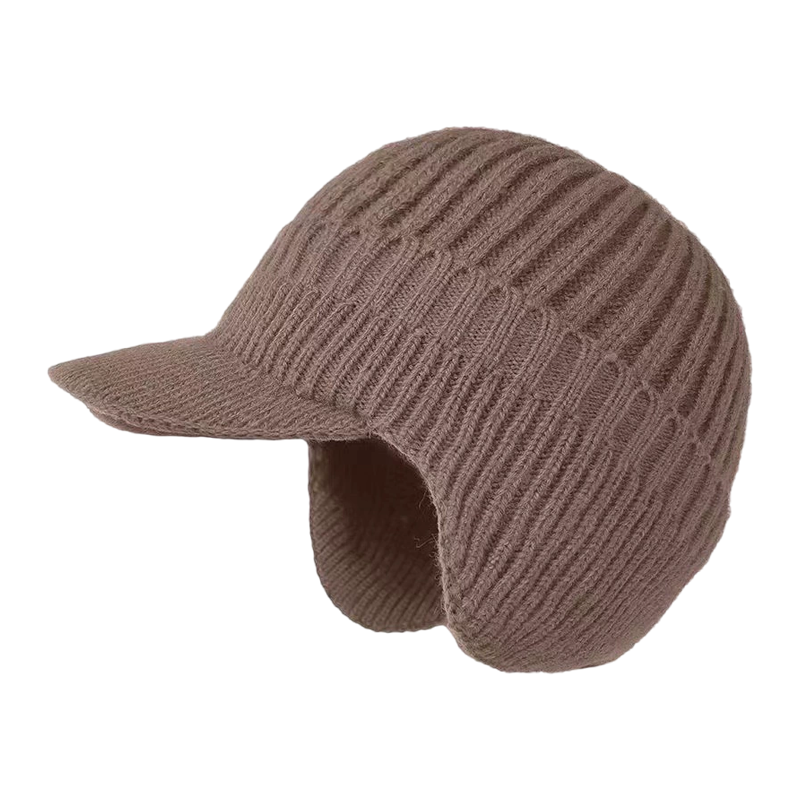 Bonnet d’Hiver pour Homme avec Visière – Chaleur et Protection Contre le Vent Beanie Electro Paris Kaki