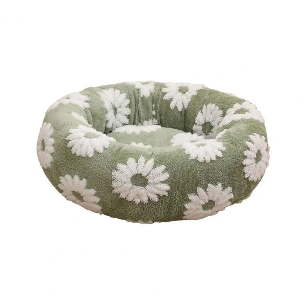 Quality Round Donut Dog Bed – Lit Rond Douillet Pour Chiens Et Chats Pour Détente Ultime Et Confort Apaisant Quality Round Donut Dog Bed Electro Paris Vert clair S