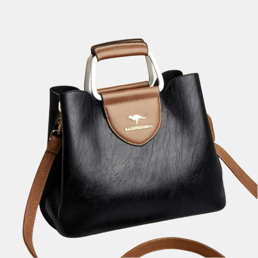 Sac En Cuir – Élégance Sac à Main en Cuir Elegance Leather Bag Electro Paris Noir