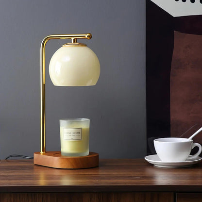 Lampe Chauffe-Bougie – Éclairage D’Ambiance Élégant Pour Une Atmosphère Chaleureuse Table Lamp Electro Paris Beige