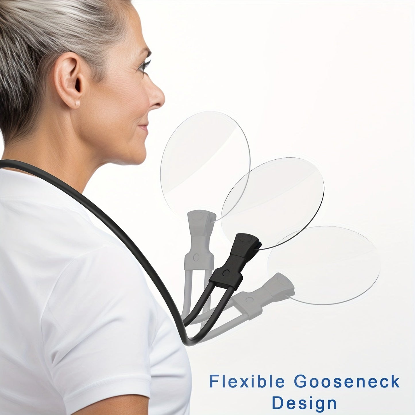 Loupe 5X Hands-Free Pro – Grossissement Ajustable pour Lecture, Couture, Artisanat et Inspection pour Seniors et Personnes Malvoyantes Magnifier Electro Paris