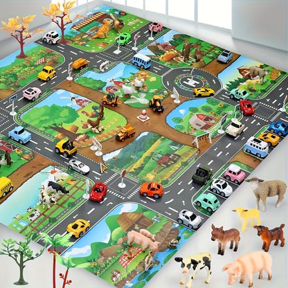 Tapis de Jeu Interactif – Explorez la Vie à la Ferme & le Plaisir du Trafic Toys & Games Electro Paris