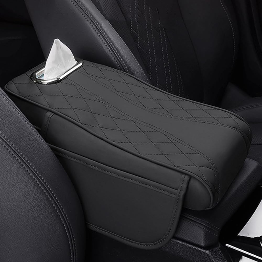 Coussin d’Accoudoir de Voiture en Mousse à Mémoire de Forme – Confort Supérieur et Installation Facile Accessoires de voiture Electro Paris Noir