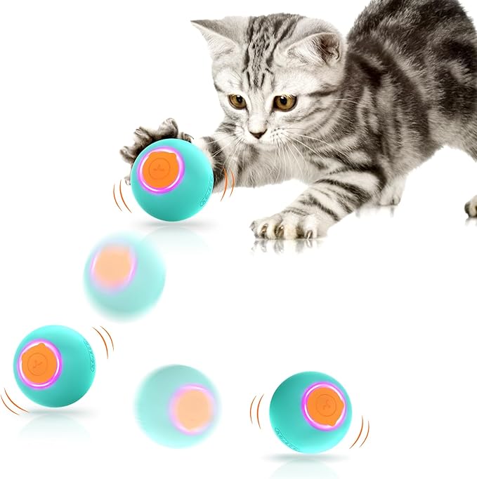 Jouets Balle Interactive pour Chats – Capteur Avancé Jeux Rechargeable Jouets pour chats Electro Paris