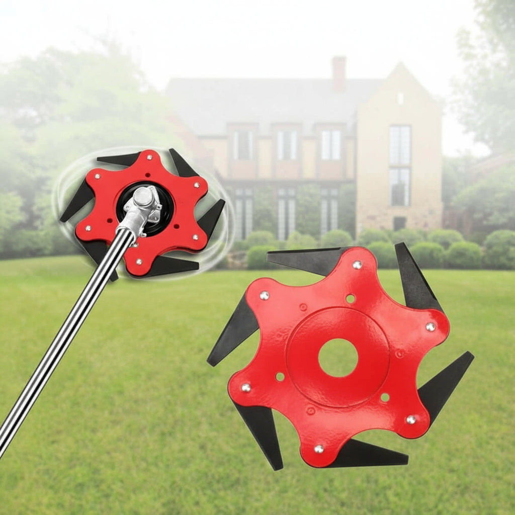 Tête De Coupe En Acier À Six Lames Pour Tondeuse Et Débroussailleuse De Jardin Garden & DIY Electro Paris