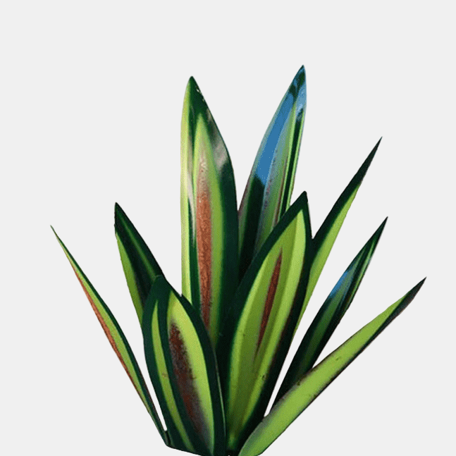 Lampe En Agave Décorative Pour Jardin Terrasse Ou Balcon Avec Résistance Aux Intempéries Garden decor Electro Paris Vert 27 cm