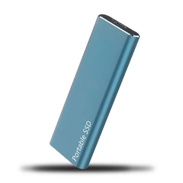Disque De Stockage Externe Ultra-Fin 4 To Avec Connexion Usb-C Pour Travail Et Déplacements Hard Drives Electro Paris Bleu