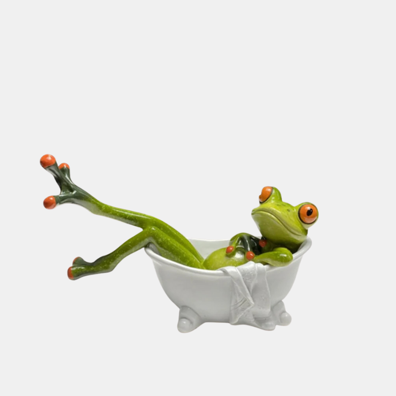 Décoration Grenouille Relax dans une Baignoire – Originalité et Bonne Humeur Assurées Caméras de sécurité pour maison intelligente Electro Paris Vert I