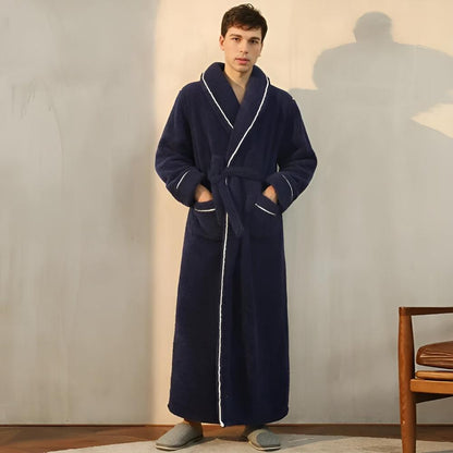 Peignoir De Bain En Flanelle – Doux, Confortable Et Élégant Pour Homme Et Femme Toute L’Année Bath robe Electro Paris