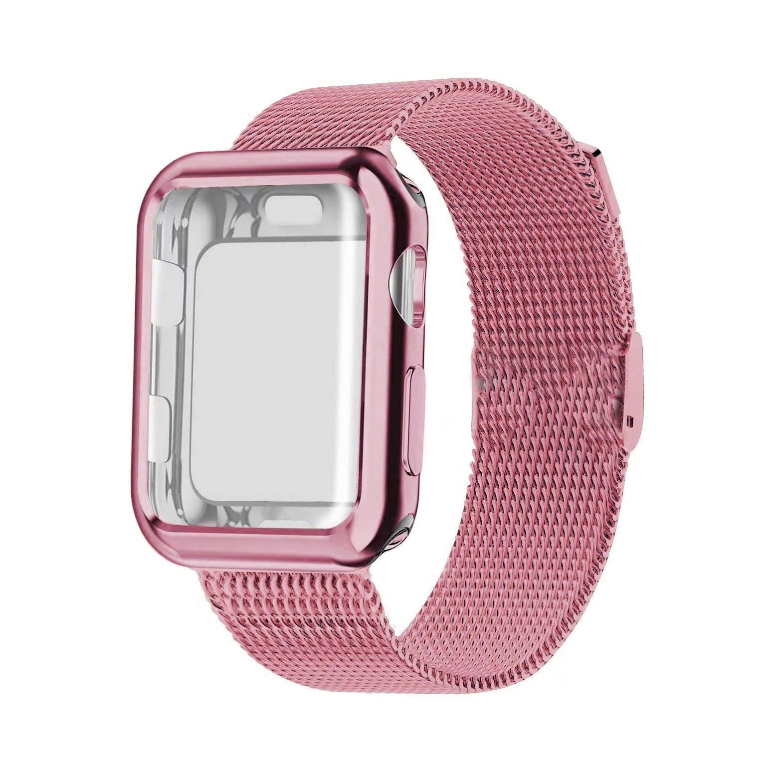 Bracelet De Montre Métallique De Luxe Ajustable Pour Montres Connectées 38-45 mm iWatch strap Electro Paris Rosa iWatch 38 mm