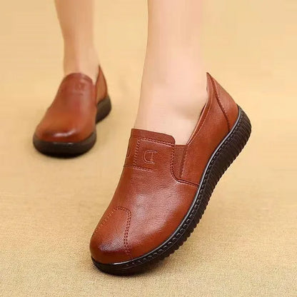 Chaussures Orthopédiques En Cuir Véritable Pour Pieds Sensibles Avec Semelle Antidérapante Et Confort Optimal Shoes for Women Electro Paris Brun 35