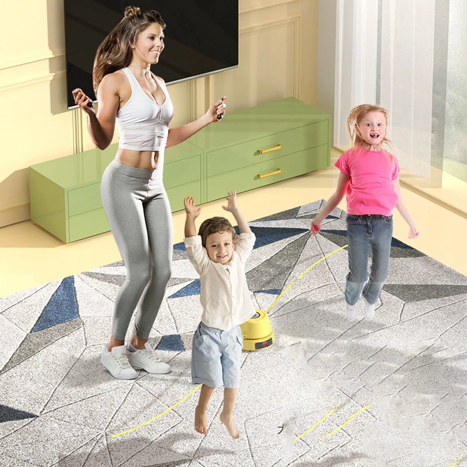 Corde À Sauter Pour Enfants Avec Poignées Antidérapantes Et Plastique Durable Pour Activité Physique Toys & Games Electro Paris