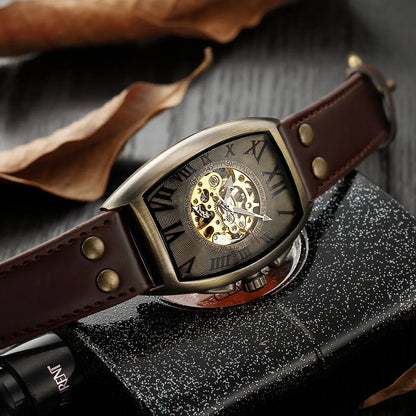 Montre Neoteric Avec Mouvement Automatique Et Design Sportif Pour Un Style Innovant Montres Electro Paris Marron