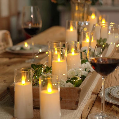 Ensemble De 9 Bougies Acryliques Sans Flamme Pour Une Ambiance Élégante Et Sécurisée Candle Electro Paris