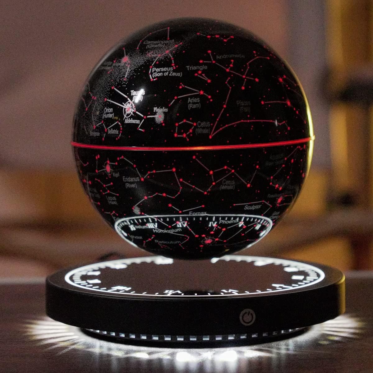 Lampe Constellation Rotative en Lévitation – Globe d’Étoiles Flottant Magique Table Lamp Electro Paris