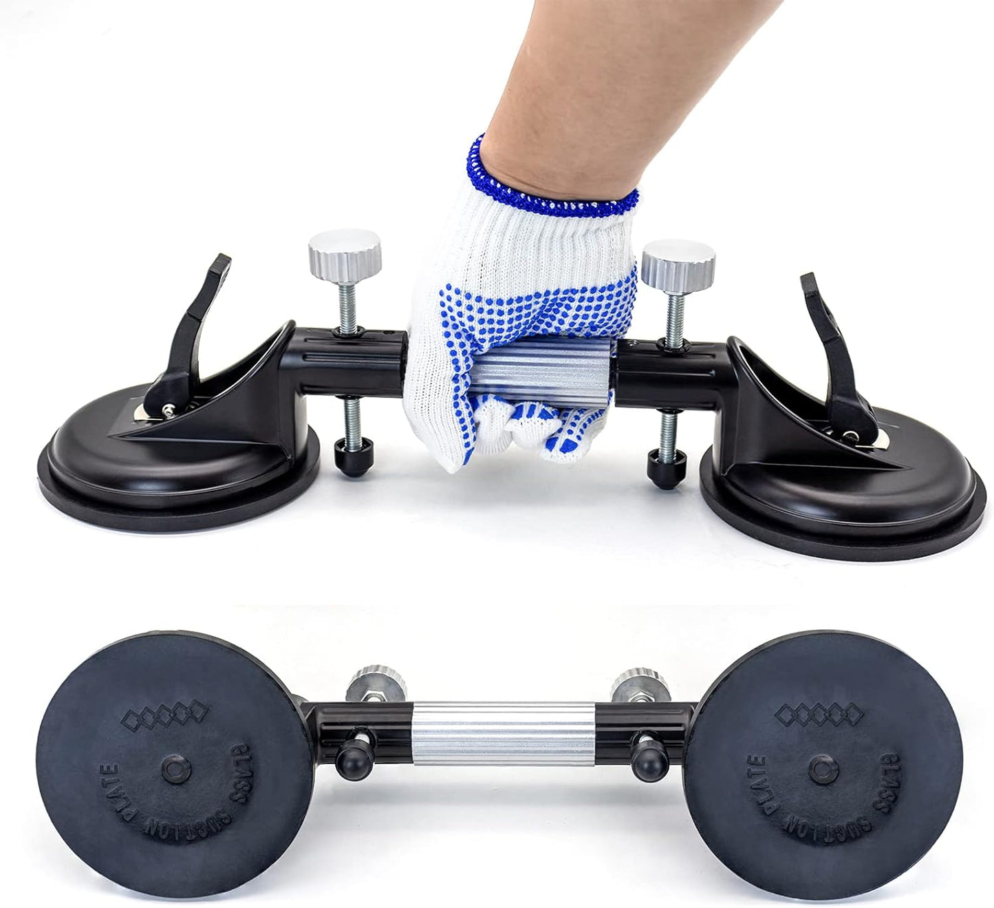 Paire de Ventouses Ultra-Résistantes pour Carrelage, Verre et Marbre – Outil de Pose Précis et Fiable Outils et amélioration de l'habitat Electro Paris