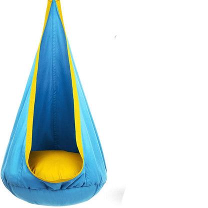 Balançoire Extérieure Confortable Pour Enfants À Partir De 6 Ans Avec Housse En Coton Et Espace De Rangement Swing Sets & Playsets Electro Paris Bleu clair