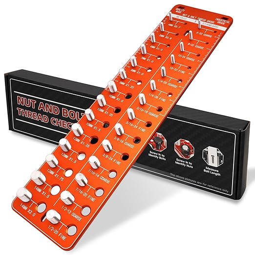 Outil de Mesure – Vérificateur de Filetage pour Écrous et Boulons Précis Jauges de filetage Electro Paris