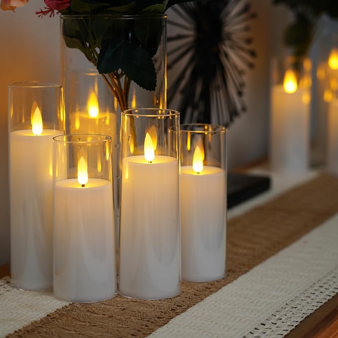 Ensemble De 9 Bougies Acryliques Sans Flamme Pour Une Ambiance Élégante Et Sécurisée Candle Electro Paris