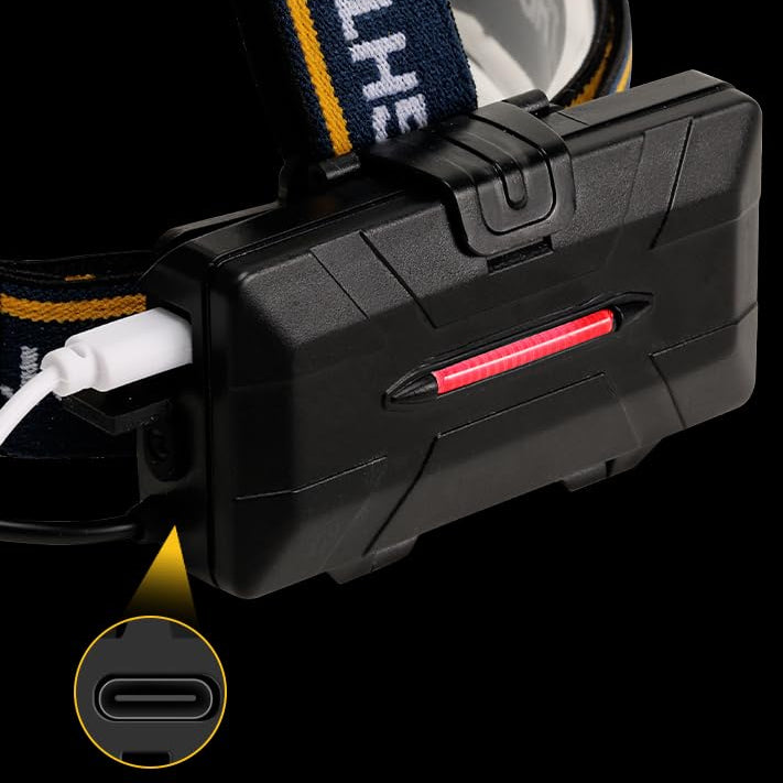 Lampe Frontale Rechargeable Ochter 18000 Lumens – 8 Modes de Lumière, Étanche, USB, Lumières Rouges et Blanches Pour Randonnée, Camping et Course Headlight Electro Paris