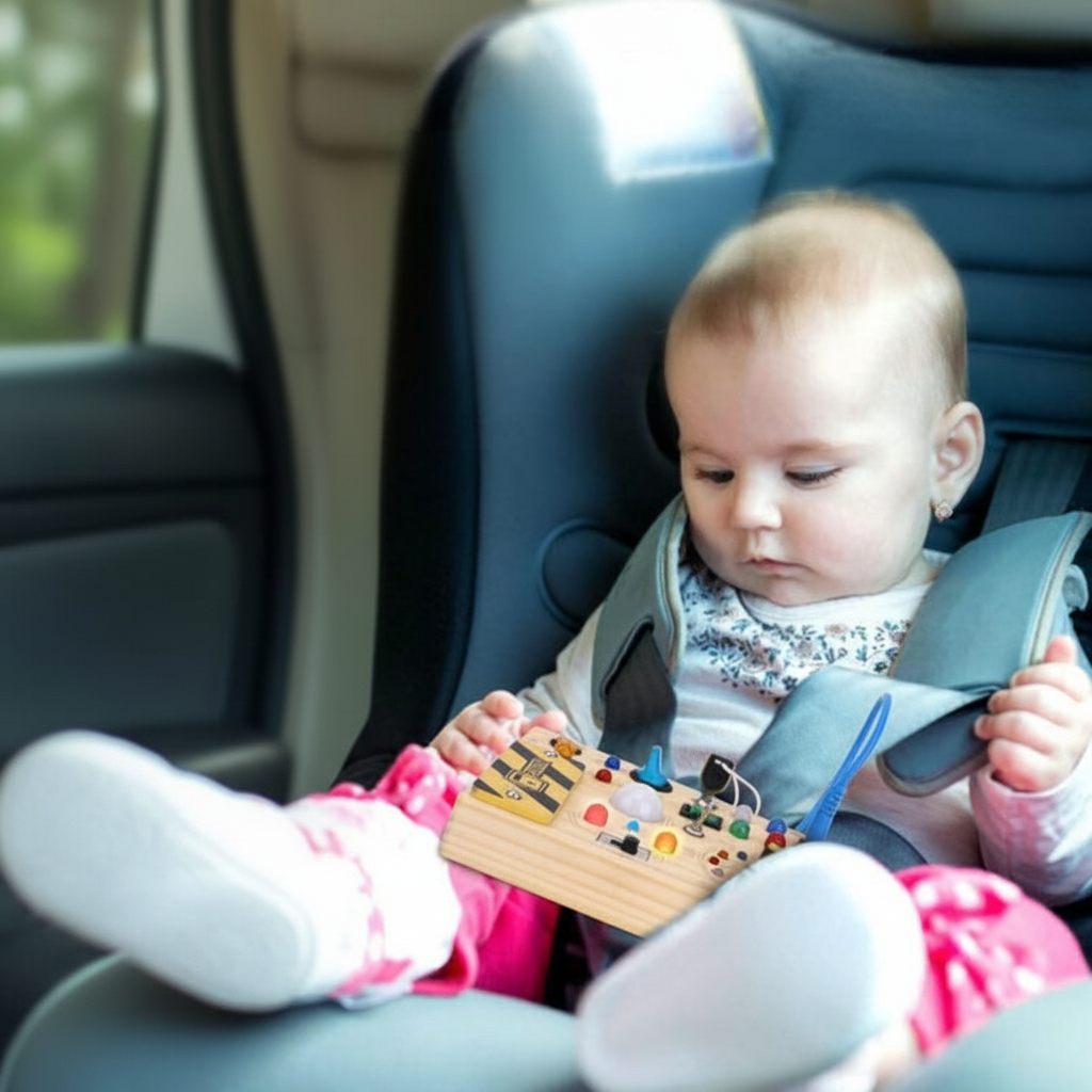 Table d’Activités Montessori En Bois Avec 8 Interrupteurs LED Pour Développement Sensoriel Et Jouet De Voyage Pour Enfants À Partir De 1 An Toys & Games Electro Paris