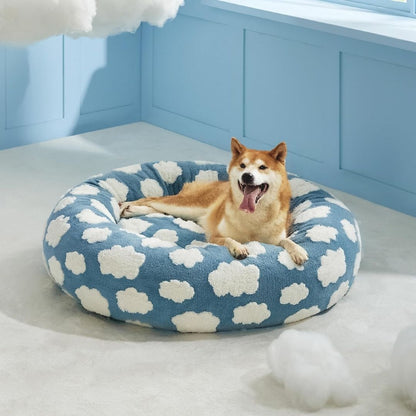 Quality Round Donut Dog Bed – Lit Rond Douillet Pour Chiens Et Chats Pour Détente Ultime Et Confort Apaisant Quality Round Donut Dog Bed Electro Paris